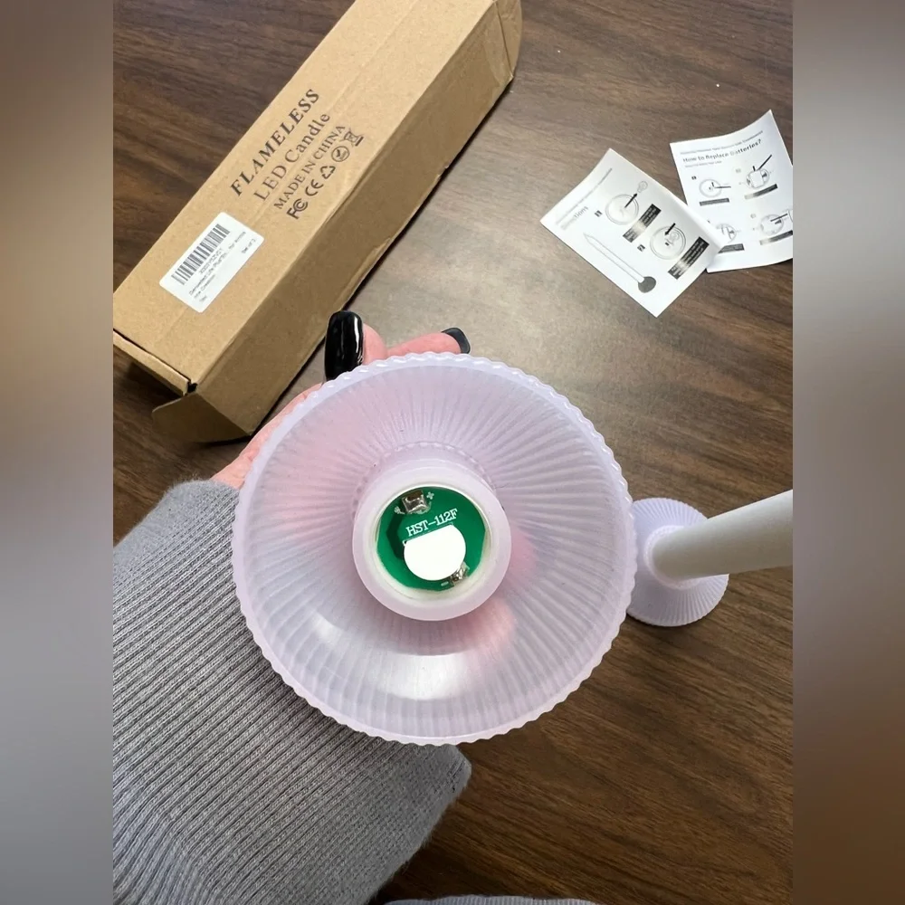 Set of two LED Flameless Candle. New in box.